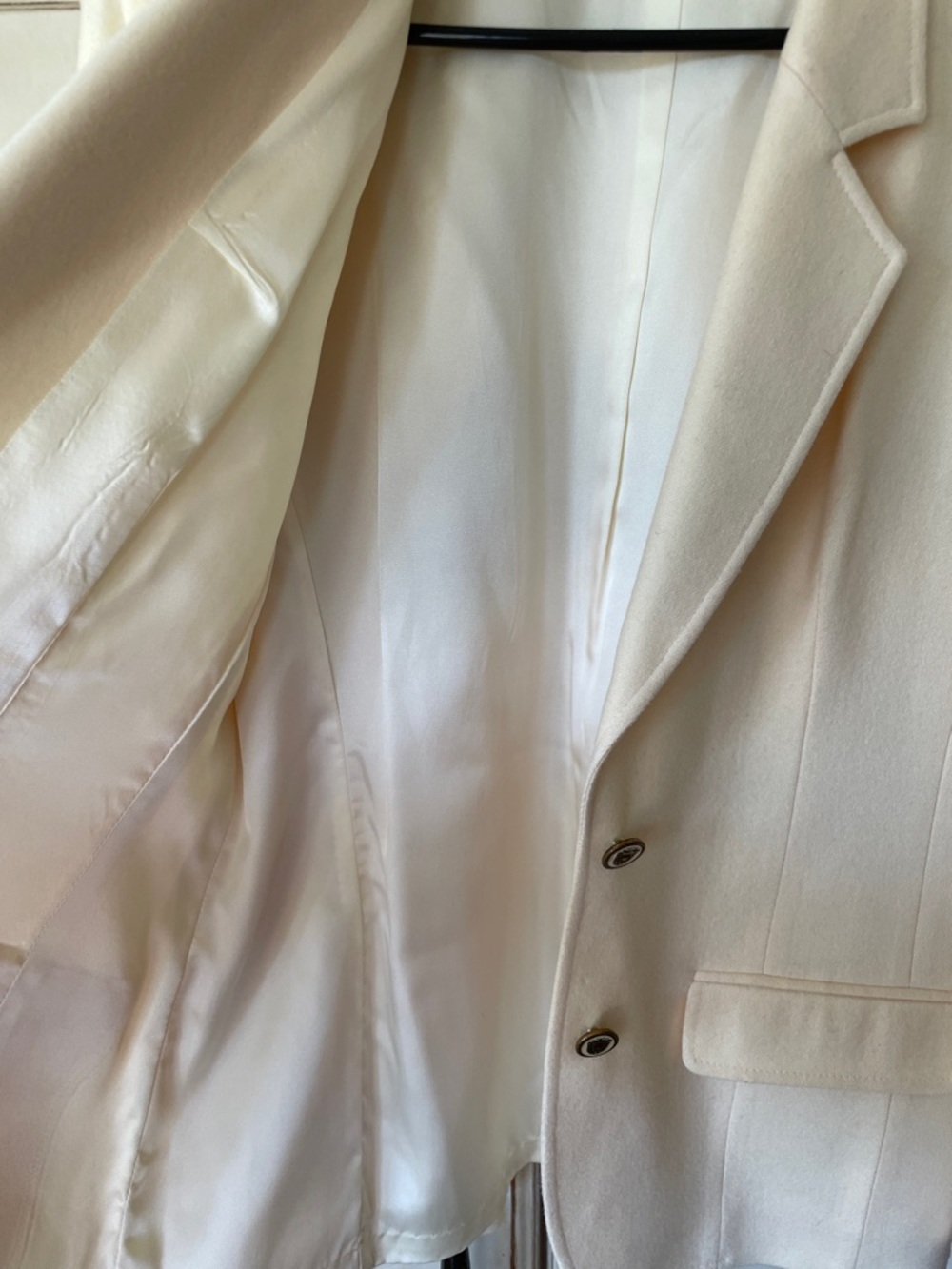 Pendleton Cream Single-Breasted Blazer Jacket - Picture 7 of 8